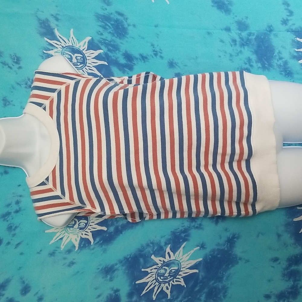 Aerie Striped Sleeveless Sweater Top Sz XS